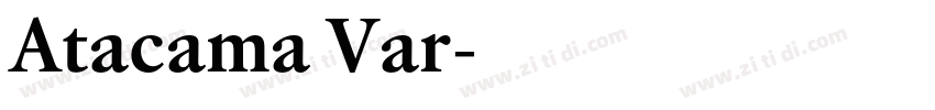 Atacama Var字体转换